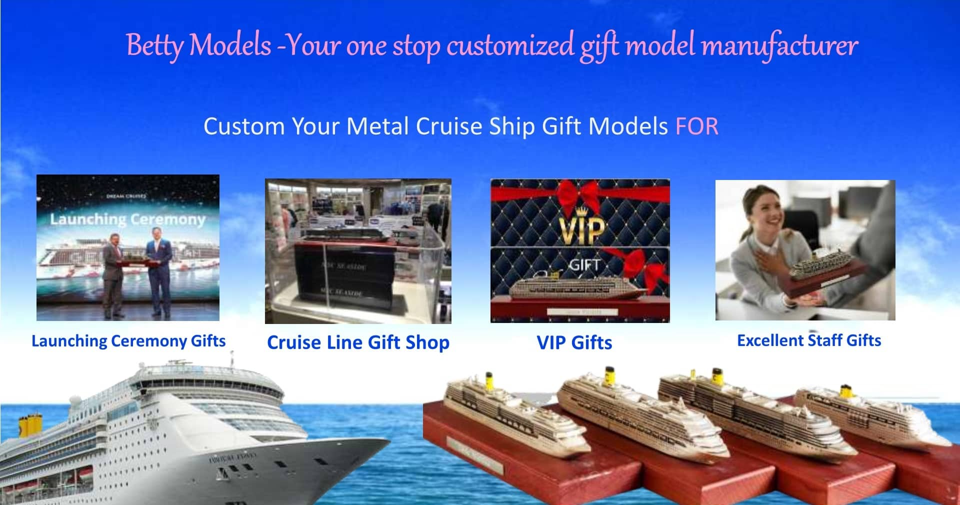 Metal Cruise Ship Models